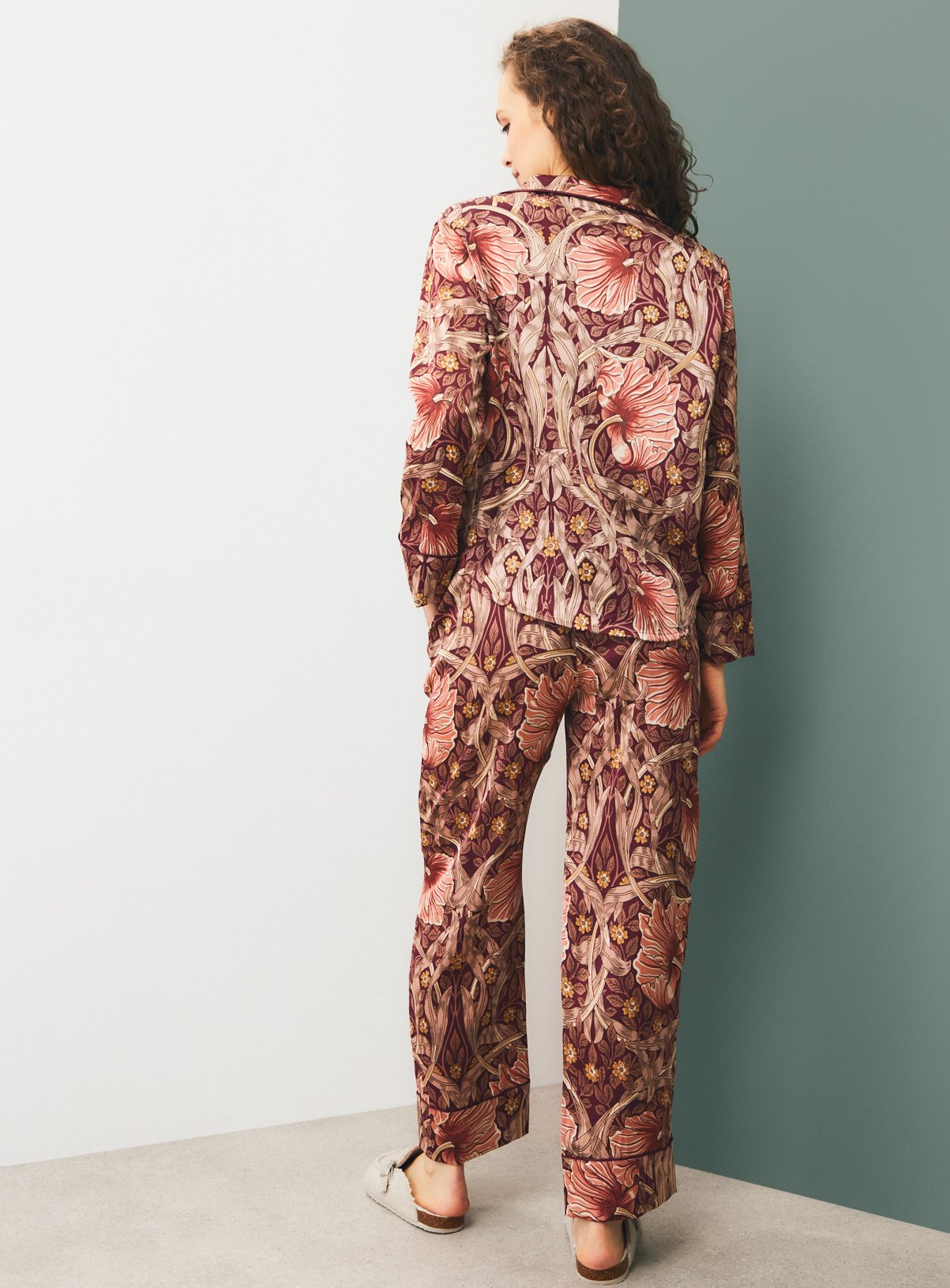 Tu x Morris & Co. Pimpernel Sateen Pyjamas L - Image 4 thumbnail